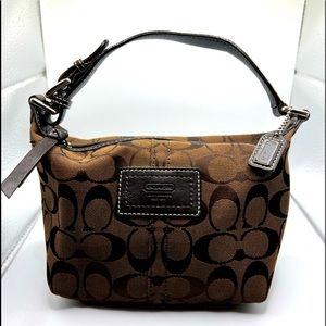 Coach Brown Signature Pouch